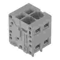 PCB terminal block; 2.5 mm²; Pin spacing 5 mm; 2-pole; Push-in CAGE CLAMP®; 2,50 mm²; gray