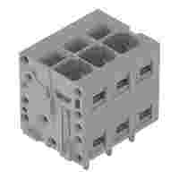 PCB terminal block; 2.5 mm²; Pin spacing 5 mm; 3-pole; Push-in CAGE CLAMP®; 2,50 mm²; gray