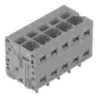 PCB terminal block; 2.5 mm²; Pin spacing 5 mm; 5-pole; Push-in CAGE CLAMP®; 2,50 mm²; gray