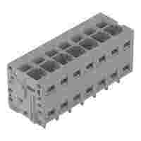 PCB terminal block; 2.5 mm²; Pin spacing 5 mm; 7-pole; Push-in CAGE CLAMP®; 2,50 mm²; gray