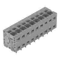 PCB terminal block; 2.5 mm²; Pin spacing 5 mm; 9-pole; Push-in CAGE CLAMP®; 2,50 mm²; gray