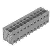 PCB terminal block; 2.5 mm²; Pin spacing 5 mm; 11-pole; Push-in CAGE CLAMP®; 2,50 mm²; gray