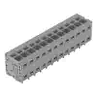 PCB terminal block; 2.5 mm²; Pin spacing 5 mm; 12-pole; Push-in CAGE CLAMP®; 2,50 mm²; gray