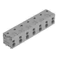 PCB terminal block; Push-in CAGE CLAMP with operating lever; AWG 24 - 12; Pin spacing 11.5 mm; 7-pole; side entry; gray