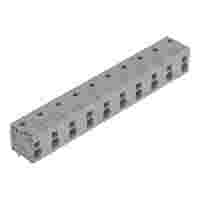 PCB terminal block; Push-in CAGE CLAMP with operating lever; AWG 24 - 12; Pin spacing 11.5 mm; 10-pole; side entry; gray