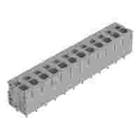 PCB terminal block; Push-in CAGE CLAMP with operating lever; AWG 24 - 12; Pin spacing 7.5 mm; 12-pole; top entry; gray