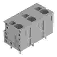 PCB terminal block; Push-in CAGE CLAMP with operating lever; AWG 24 - 12; Pin spacing 11.5 mm; 3-pole; top entry; gray