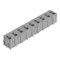 PCB terminal block; Push-in CAGE CLAMP with operating lever; AWG 24 - 12; Pin spacing 11.5 mm; 9-pole; top entry; gray