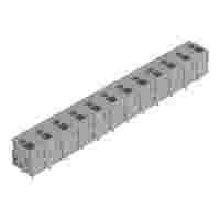 PCB terminal block; Push-in CAGE CLAMP with operating lever; AWG 24 - 12; Pin spacing 11.5 mm; 12-pole; top entry; gray