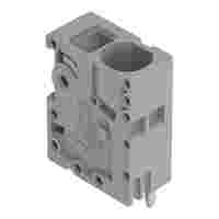 PCB terminal block; Pin spacing 7.5 mm; double pinning; 1-pole; Push-in CAGE CLAMP®; gray