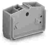4-conductor center terminal block; without push-buttons; 1-pole; 2.5 mm²; CAGE CLAMP®; gray