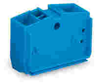 4-conductor center terminal block; without push-buttons; suitable for Ex i applications; 1-pole; 2.5 mm²; CAGE CLAMP®; 2,50 mm²; blue