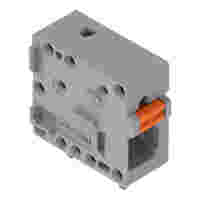 PCB terminal block; push-button; 2.5 mm²; Pin spacing 5 mm; 1-pole; Push-in CAGE CLAMP®; 2,50 mm²; gray