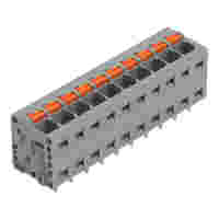 PCB terminal block; push-button; 2.5 mm²; Pin spacing 5 mm; 10-pole; Push-in CAGE CLAMP®; 2,50 mm²; gray