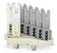 Female connector; with direct ground contact; with snap-in mounting feet; 7-pole; 1,00 mm²; white