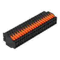1-conductor female connector, 2-row; lever; Push-in CAGE CLAMP®; 0.5 mm²; Pin spacing 2.54 mm; 42-pole; 100% protected against mismating; Gold-plated contacts; 0,50 mm²; black