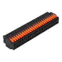 1-conductor female connector, 2-row; lever; Push-in CAGE CLAMP®; 0.5 mm²; Pin spacing 2.54 mm; 50-pole; 100% protected against mismating; Gold-plated contacts; 0,50 mm²; black