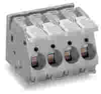 PCB terminal block; lever; 16 mm²; Pin spacing 10 mm; 1-pole; CAGE CLAMP®; commoning option; gray