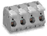 PCB terminal block; lever; 16 mm²; Pin spacing 20 mm; 3-pole; CAGE CLAMP®; gray