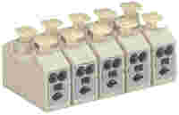 Power supply connector; push-button on both sides; without snap-in mounting feet; without ground contact; 12-pole; white