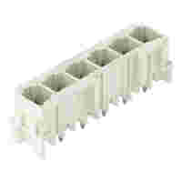 THT male header; 1.0 x 1.0 mm solder pin; straight 90°; 100% protected against mismating; Pin spacing 7.5 mm; 6-pole; light gray