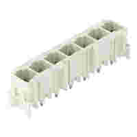 THT male header; 1.0 x 1.0 mm solder pin; straight 90°; 100% protected against mismating; Pin spacing 7.5 mm; 7-pole; light gray