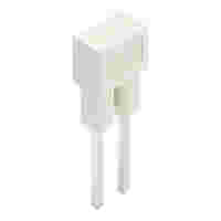 Jumper; for conductor entry; 2-way; insulated; light gray