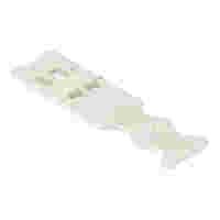 Strain relief plate; for female connectors; 9.5 mm wide; 1 part; lever; Pin spacing 3.5 mm; light gray