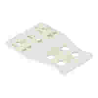 Strain relief plate; for female connectors; 27 mm wide; 1 part; lever; Pin spacing 3.5 mm; light gray