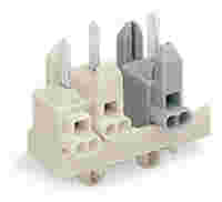Male connector; 3-pole; 1,00 mm²; white/gray