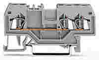 3-conductor through terminal block; 1.5 mm²; center marking; for DIN-rail 35 x 15 and 35 x 7.5; CAGE CLAMP®; 1,50 mm²; red