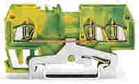 3-conductor ground terminal block; 1.5 mm²; center marking; for DIN-rail 35 x 15 and 35 x 7.5; CAGE CLAMP®; 1,50 mm²; green-yellow