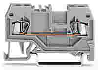 2-conductor through terminal block; 1.5 mm²; center marking; for DIN-rail 35 x 15 and 35 x 7.5; CAGE CLAMP®; 1,50 mm²; yellow