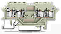 Double potential terminal block; 1.5 mm²; suitable for Ex e II applications; lateral marker slots; for DIN-rail 35 x 15 and 35 x 7.5; CAGE CLAMP®; 1,50 mm²; light gray