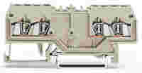 Double potential terminal block; 1.5 mm²; suitable for Ex e II applications; with double, center marker slot; for DIN-rail 35 x 15 and 35 x 7.5; CAGE CLAMP®; 1,50 mm²; light gray