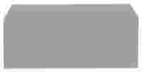 End and intermediate plate; 2.5 mm thick; gray