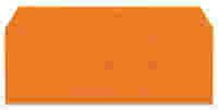 End and intermediate plate; 2.5 mm thick; orange