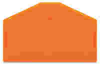 End and intermediate plate; 2.5 mm thick; orange
