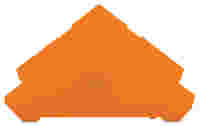 End and intermediate plate; 1 mm thick; for quadruple-deck terminal blocks; orange