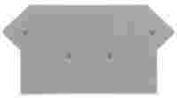 End and intermediate plate; 2.5 mm thick; gray
