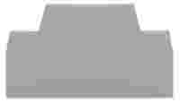 End and intermediate plate; 2.5 mm thick; Gray