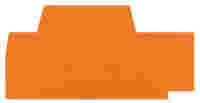 End and intermediate plate; 2.5 mm thick; orange