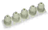 Insulation stop; 0.25 - 0.5 mm²; 5 pieces/strip; light gray