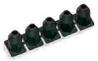 Insulation stop; 0.75 - 1 mm²; 5 pieces/strip; black