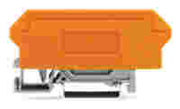 Terminal block for pluggable modules; 14-pole; with 4-conductor terminal blocks; with orange separator; for DIN-rail 35 x 15 and 35 x 7.5; 2.5 mm²; CAGE CLAMP®; 2,50 mm²; gray