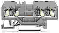 3-conductor through terminal block; 2.5 mm²; center marking; for DIN-rail 35 x 15 and 35 x 7.5; CAGE CLAMP®; 2,50 mm²; black