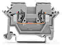 2-conductor through terminal block; 2.5 mm²; suitable for Ex e II applications; LATERAL MARKING; for DIN-rail 35 x 15 and 35 x 7.5; CAGE CLAMP®; 2,50 mm²; light gray