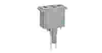 Empty component plug housing; gray