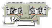 Double potential terminal block; 2.5 mm²; suitable for Ex e II applications; lateral marker slots; for DIN-rail 35 x 15 and 35 x 7.5; CAGE CLAMP®; 2,50 mm²; light gray