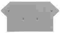 WAGO End and intermediate plate; 3 mm thick; gray